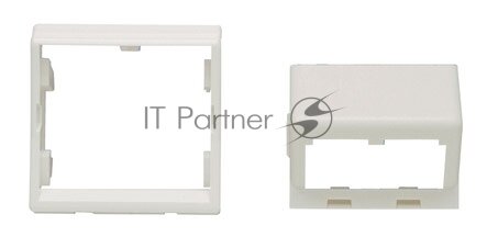Панель Panduit CFPFS2AW на 2 модуля наклонная + рамка 45x45 - фото №3