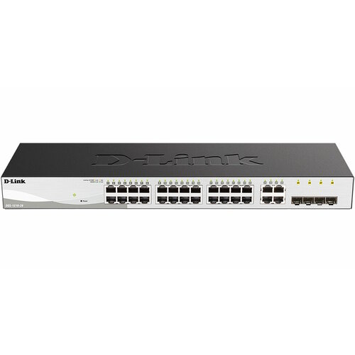 DGS-1210-28F3A Настраиваемый L2 коммутатор с 24 портами 101001000Base-T и 4 комбо-портами 1001000Base-TSFP 5 465802 1771600₽