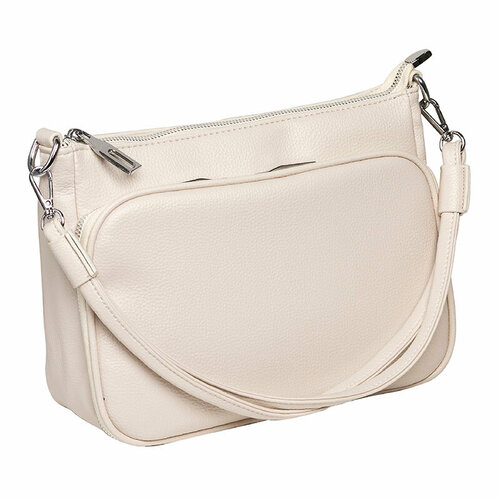 фото Сумка кросс-боди kdl-551, фактура гладкая, бежевый francoli
