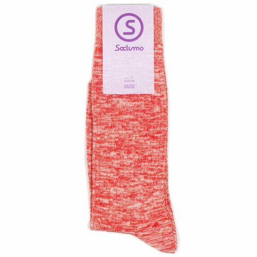 Носки Soclumo Soclumo-2-Mix, размер 35-40, красный, белый