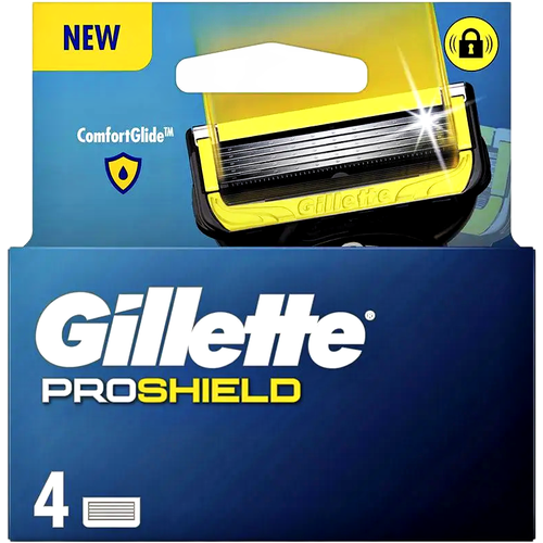 Сменные кассеты Gillette Fusion ProShield 4шт сменные кассеты gillette fusion 5 лезвий 4 шт
