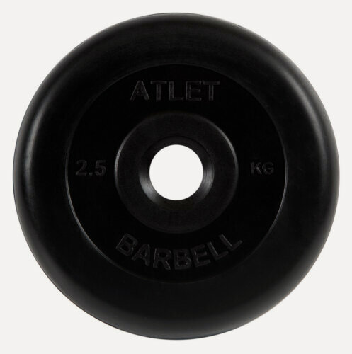 Изображение товара Диск MB Barbell «Атлет», 31 мм, 2.5 кг (MB-AtletB31-2,5), для штанги