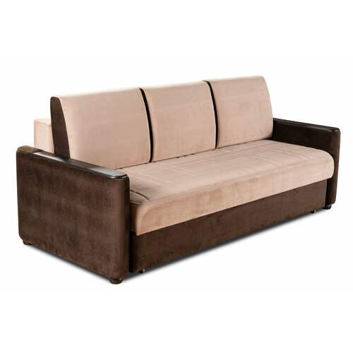 Диван-кровать Sofa Collection Кронос-2 Бежево-коричневый/Венге