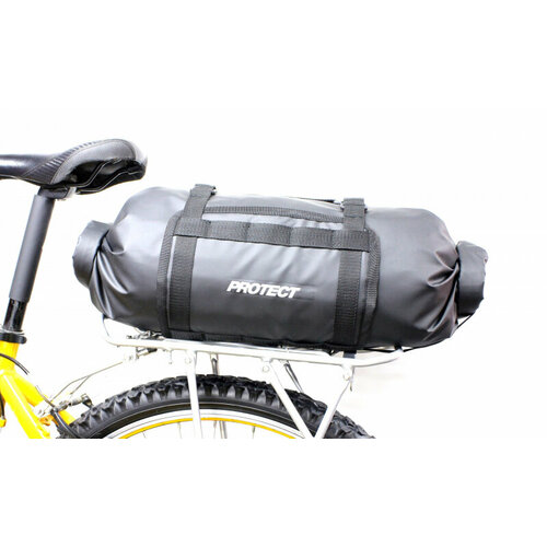 фото Сумка велосипедная protect sport protect bikepacking на багажник до 17 литров, черный (гермосумка)