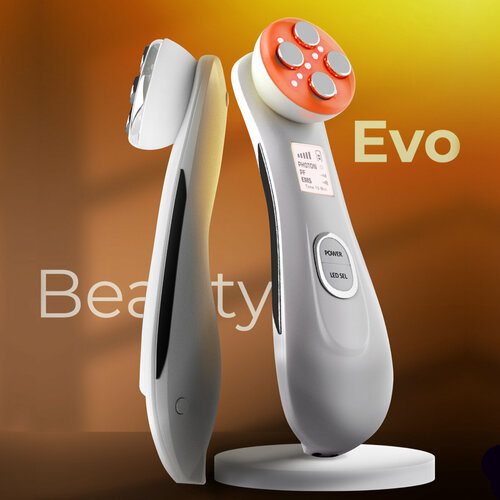 Косметологичекий аппарат для лица Evo Beauty лифтинг. Массажер для лица и шеи. LED терапия (светотерапия)