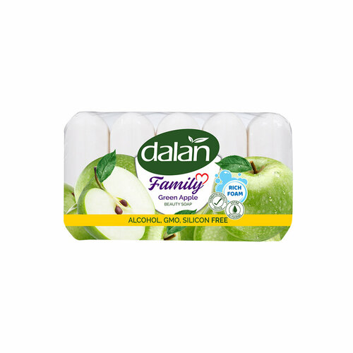 Туалетное мыло Dalan Family Green Apple 5*75 г