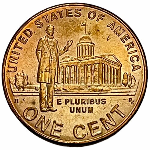 США 1 цент 2009 г. (200 лет со дня рождения Авраама Линкольна - Карьера в Иллинойсе) (Br) (D) набор монет 1 цент 2009 2010 сша жизнь линкольна