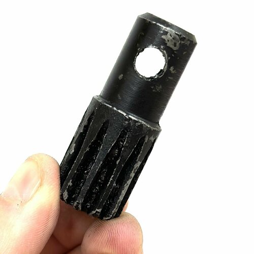 Переходник валик насос-дозатора соеденительный МТЗ двухсторонний шлиц-шлиц подш шпонку 530₽