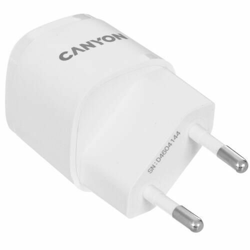 Зарядное устройство сетевое Canyon CNE-CHA20W05 PD 20Вт, USB-C, белый - фото №9