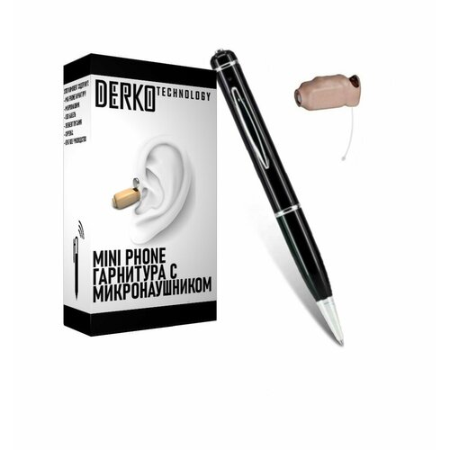 Комплект Мини Телефон Ручка с микронаушником Gold 10 мм 1550000₽