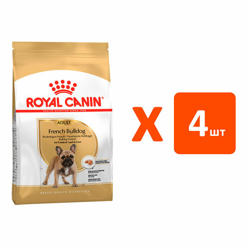 ROYAL CANIN FRENCH BULLDOG ADULT для взрослых собак французский бульдог (3 кг х 4 шт) royal canin dry food french bulldog adult 3 kg