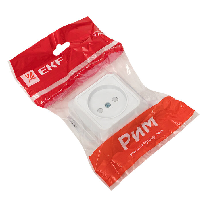 ENR10-022-100 EKF PROxima Розетка 1-мест. 10А б/з бел. с защ. штор. Рим - фото №8