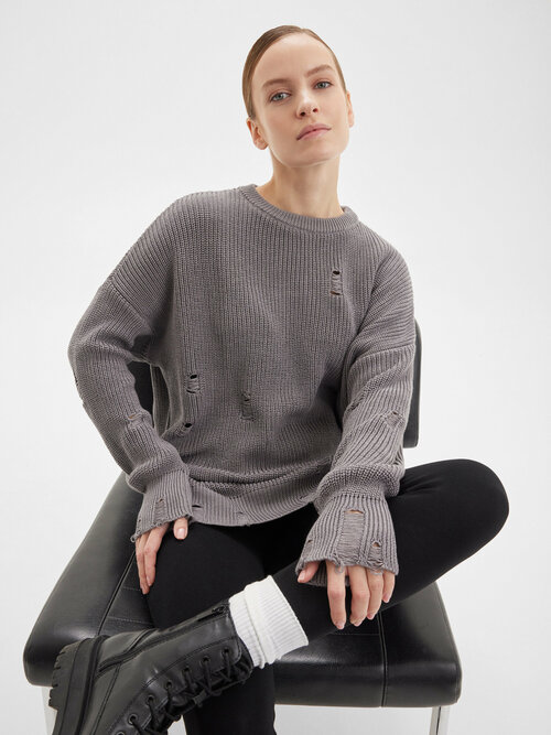 Джемпер KIVI CLOTHING, размер 40-48, серый