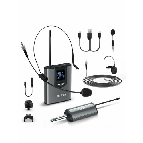 Универсальный микрофон UHF до 50 м Telesin для камер смартфонов и т д 659000₽