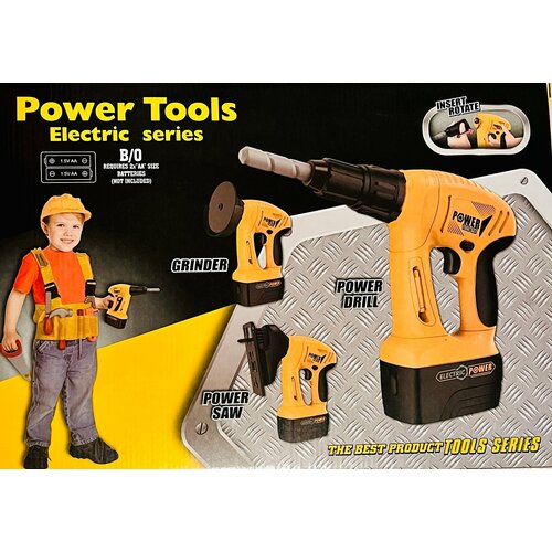 фото Детский шуруповерт power tools "3 в 1"