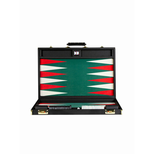 Нарды кожаные большие (черный, зеленый, красный)