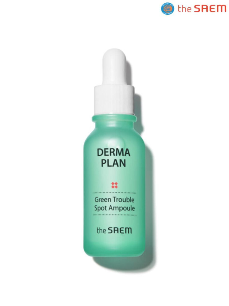 Сыворотка для лица The Saem Derma Plan Green Trouble Spot Ampoule - фото №7