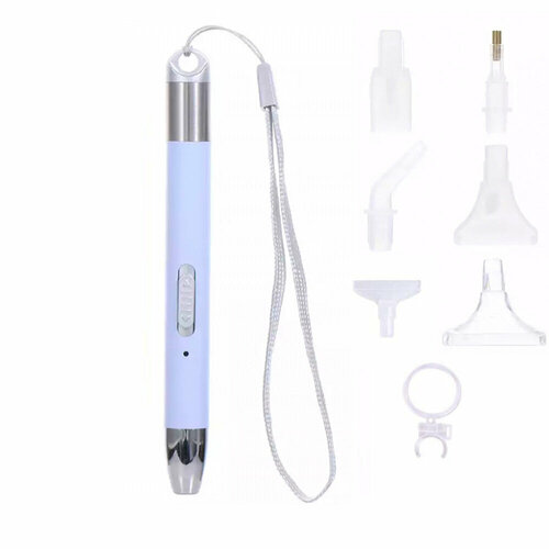 Стилус - ручка для алмазной вышивки с USB и набором насадок фиолетовая 975₽