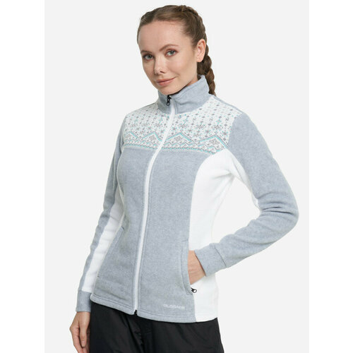 Джемпер GLISSADE, размер 54/56, серый, белый