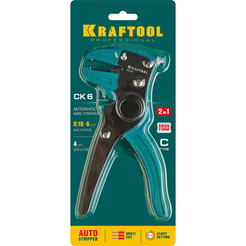 KRAFTOOL CK-6 стриппер автоматический, 0.2 - 6 мм2, KRAFTOOL ( 22630 )