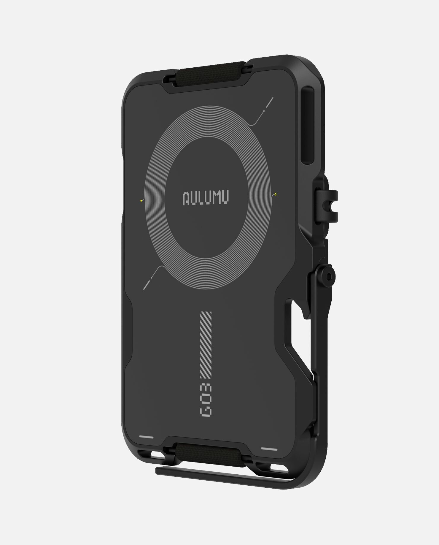 Картхолдер MagSafe - Aulumu G03 Carbon, многофункциональный магнитный кошелек с отделкой из углеродного волокна, черный — фото 1