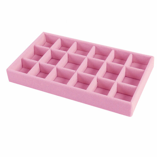фото Органайзер для украшений 12.5х2.5х21.5 см, розовый cherrytree