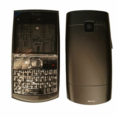 Корпус для Nokia X2-01 с клавиатурой (Цвет: черный)