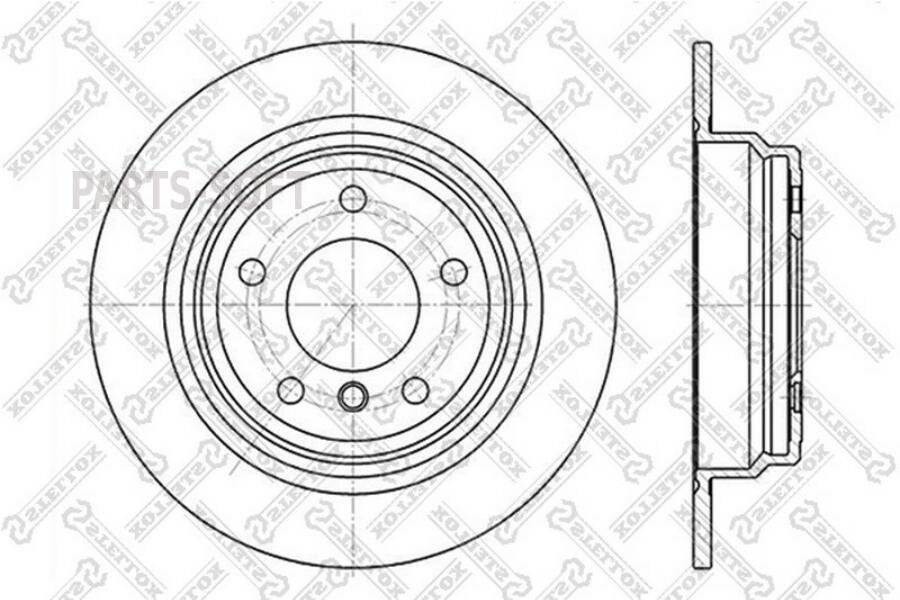 STELLOX 60201537SX Диск торм. зад. BMW E39 2.0-2.5TD M47/M51/M52/M54 95>