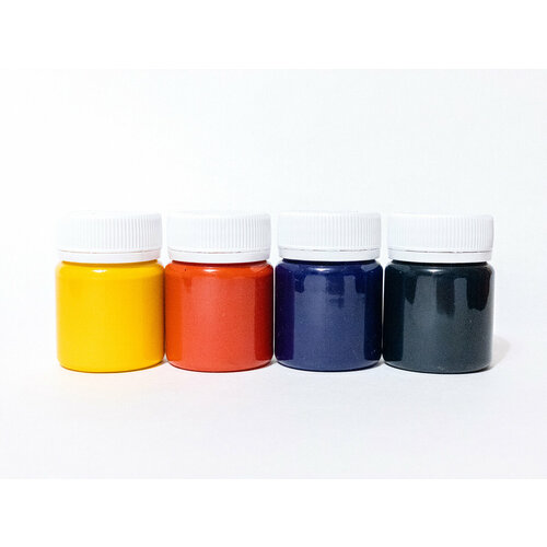 Набор пигментных паст №2 для эпоксидной смолы, (4 цвета), ArtEpoxy набор инструментов для изготовления ювелирных изделий из эпоксидной смолы