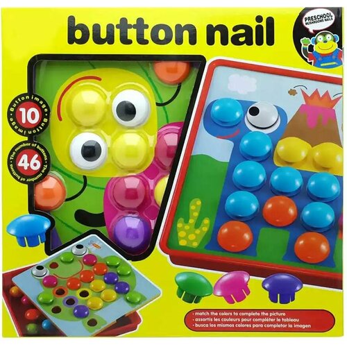 Мозаика Цветные кнопки 10 карточек 46 эл 1260 1391₽