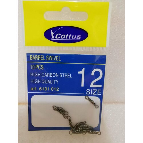 фото Карабин cottus barrel swivel #12 (10шт)