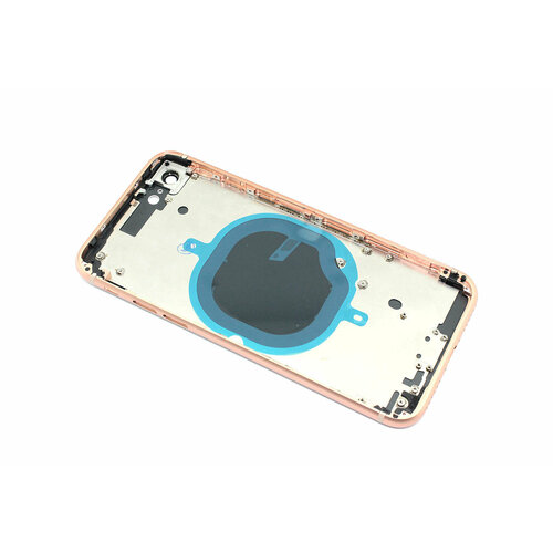 задняя крышка для iphone 7 plus 5 5 розовая Задняя крышка (корпус) в сборе с рамкой для Apple iPhone 8 розовая (Rose Gold)