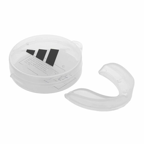 AdiBP09 Капа одночелюстная Single Mouth Guard прозрачная (размер Junior) - Adidas капа bluesports mouthguard jr red