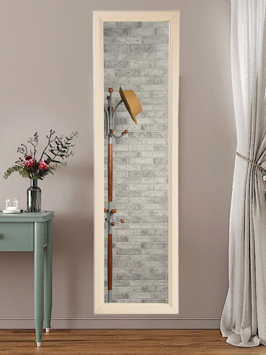 фото Зеркало настенное Wissar "Flare" (Слоновая кость)