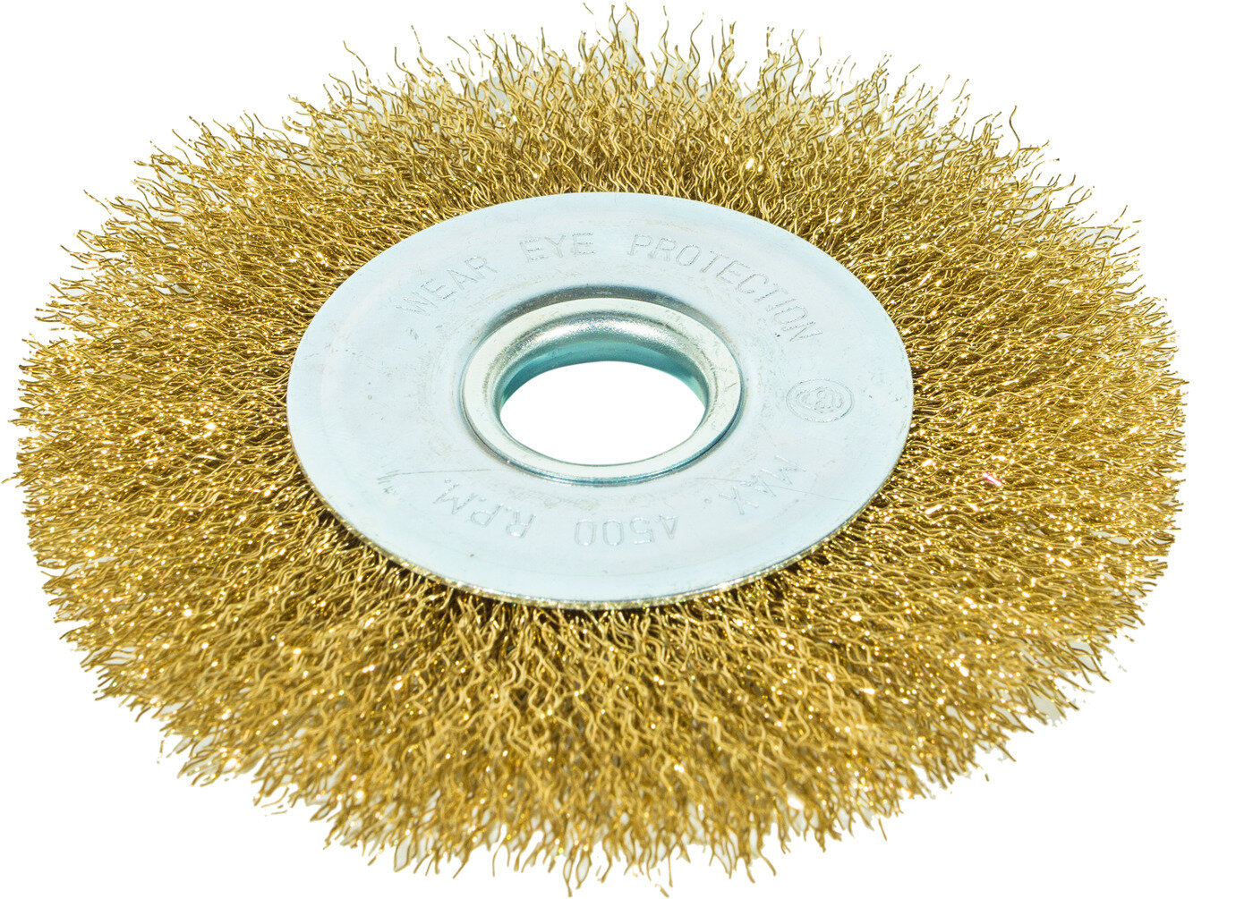 Щетка-крацовка дисковая для УШМ  латунированная проволока 150 мм