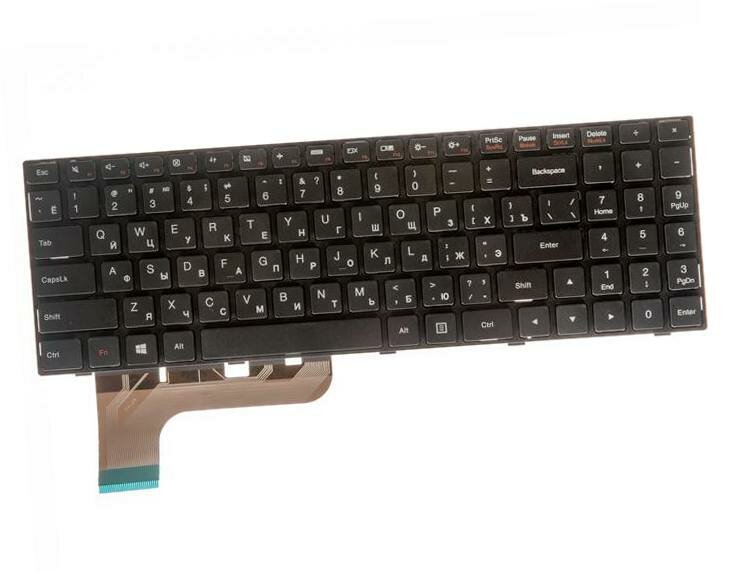 Клавиатура (keyboard) для ноутбука Lenovo Ideapad 100-15 100-15IB 100-15IBY черная