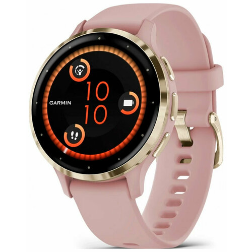 Часы Garmin VENU 3S SOFT GOLD SS BEZEL W DUST ROSE CASE AND SILICONE BAND 6439900₽