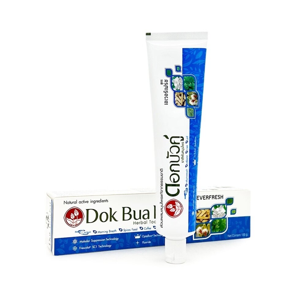 Зубная паста Twin Lotus Herbal Toothpaste Everfresh Свежесть всегда 100г - фото №18