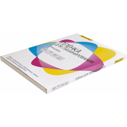 Пленка для ламинирования Silwerhof 80мкм 426х303 мм 100шт глянцевая A3 2100₽