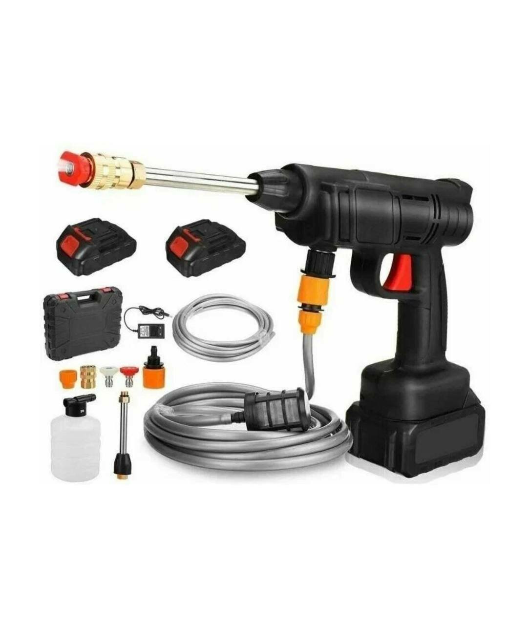 фото Беспроводная автомойка высокого давления с 2-мя аккумуляторами / Мойка аккумуляторная в кейсе