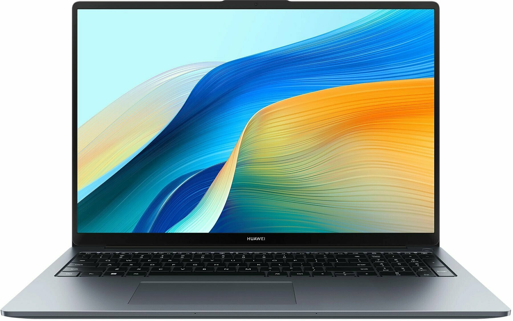 Ноутбук 16" 2024 Huawei MateBook D 16 2024, IPS, Intel Core i5-12450H, 16ГБ RAM, 1024ГБ SSD, Металлический корпус, отпечаток пальца, Windows 11 Pro + Office 2021, серый, Русская раскладка, Ростест(ЕАС)