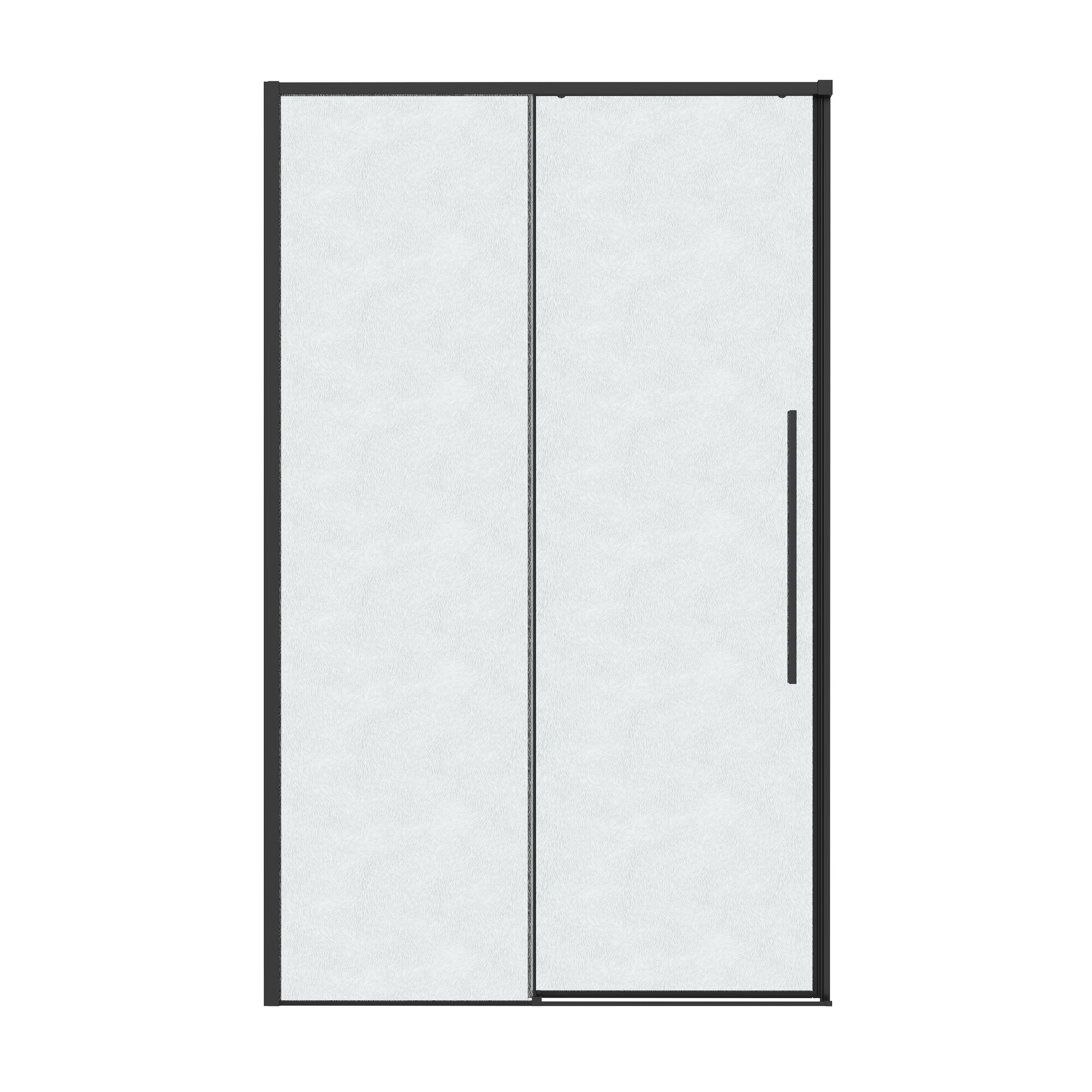 Душевая дверь Grossman Galaxy 110 см, двери раздвижные, стекло с узором, фурнитура черный матовый