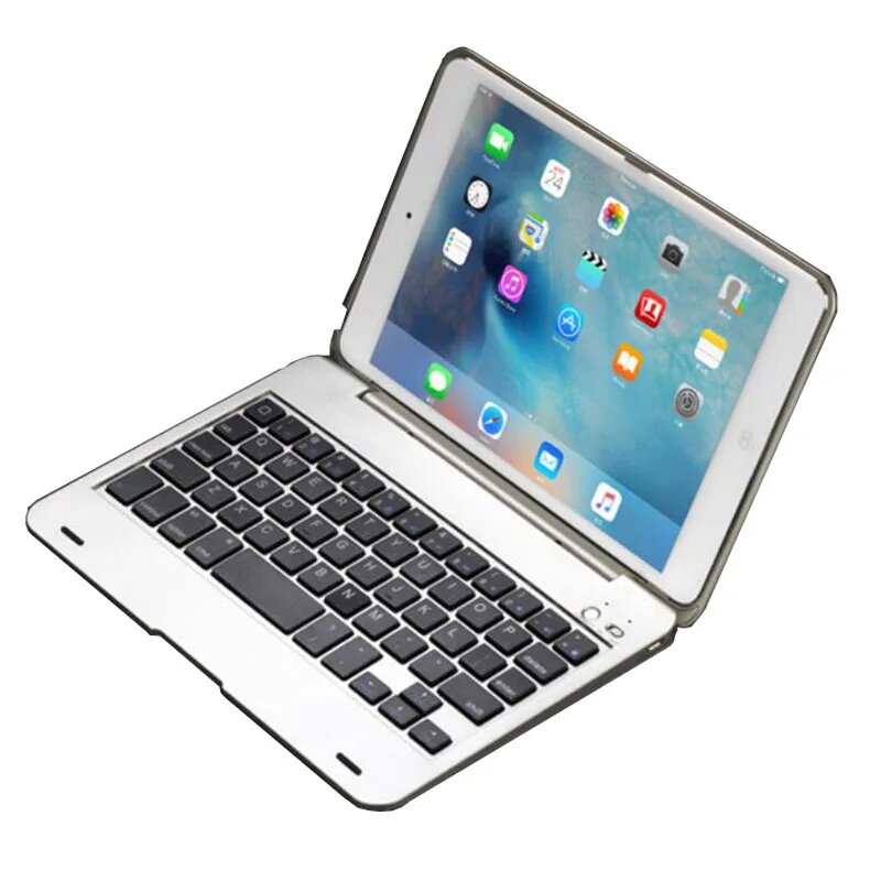 Чехол с клавиатурой Azipara для iPad mini 4 mini 5 Silver