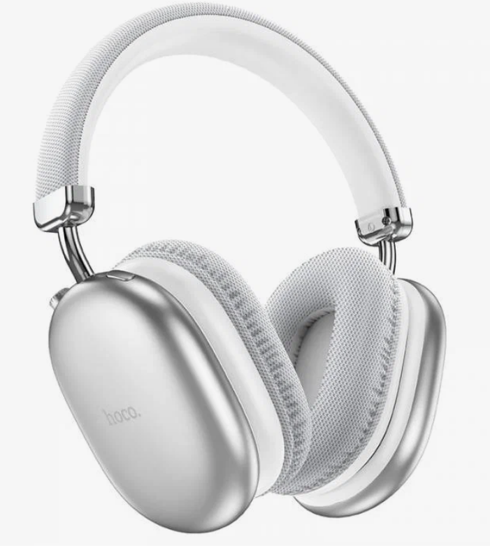 Беспроводные полноразмерные наушники Hoco Max /Bluetooth 5.3 /Silver