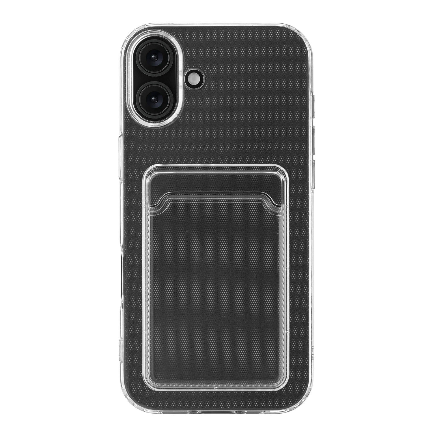 Чехол на iPhone 16 Plus ROCKET Clear Plus с отделением для карты — фото 1