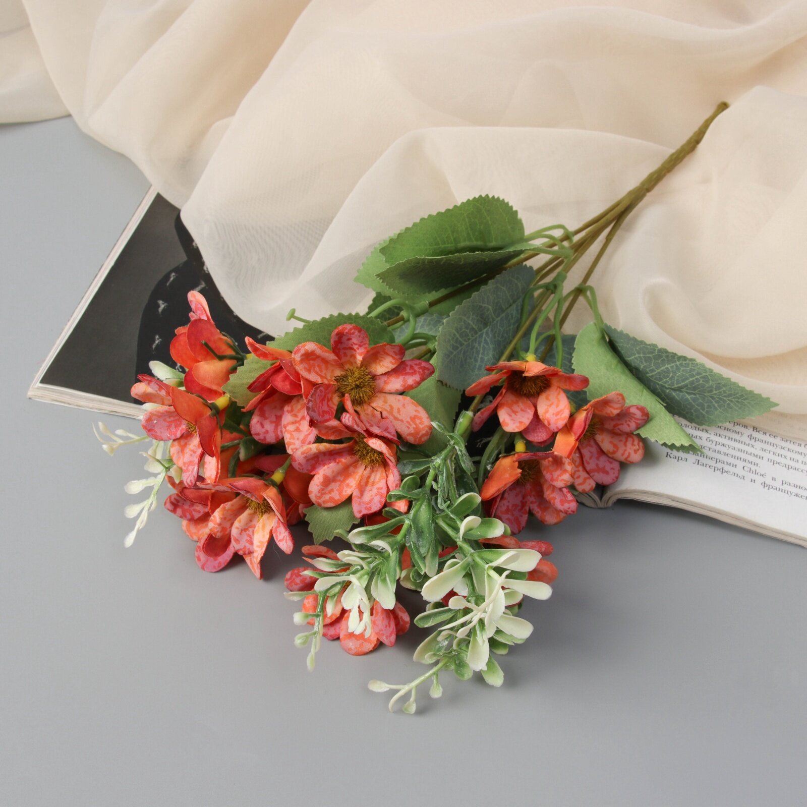 Букет искусственный «Калибрахоа» h=28 см микс