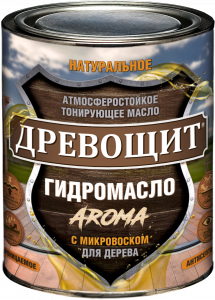 Масло с Микровоском Красковия Древощит Гидромасло «Aroma» 0.7л Тик Атмосферостойкое для Декоративной Отделки Древесины.