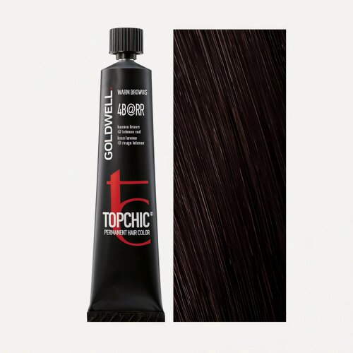 Изображение товара Goldwell Topchic - стойкая крем краска 4B@RR коричневый гавана с интенсивным красным сиянием 60 мл