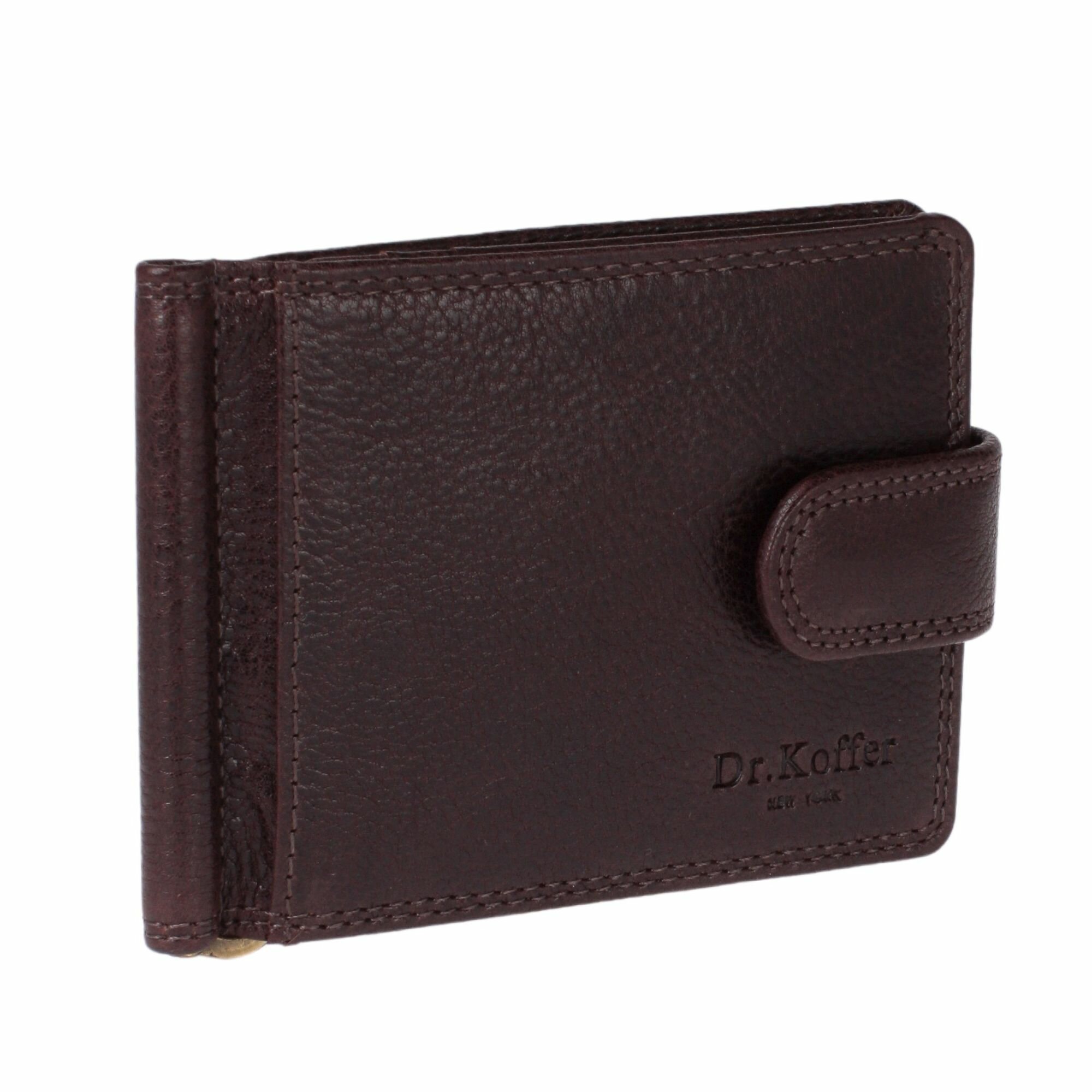 Зажим для купюр Dr.Koffer, коричневый