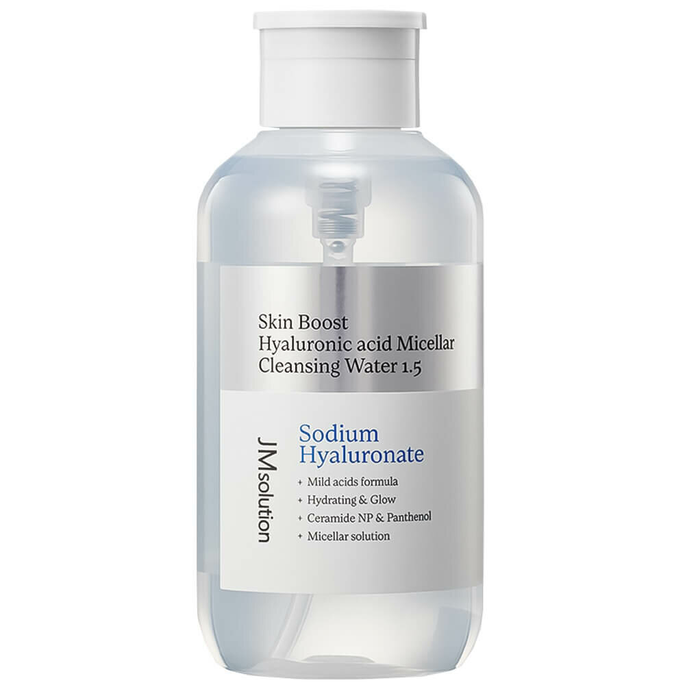 Мицеллярная вода с гиалуроновой кислотой JMSOLUTION SKIN BOOST HYALURONIC ACID MICELLAR CLEANSING WATER 1.5, Корея